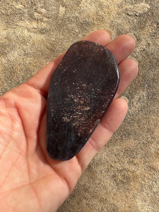 Bloodshot Iolite Sunstone Slab 47g - Purple Door Alchemy