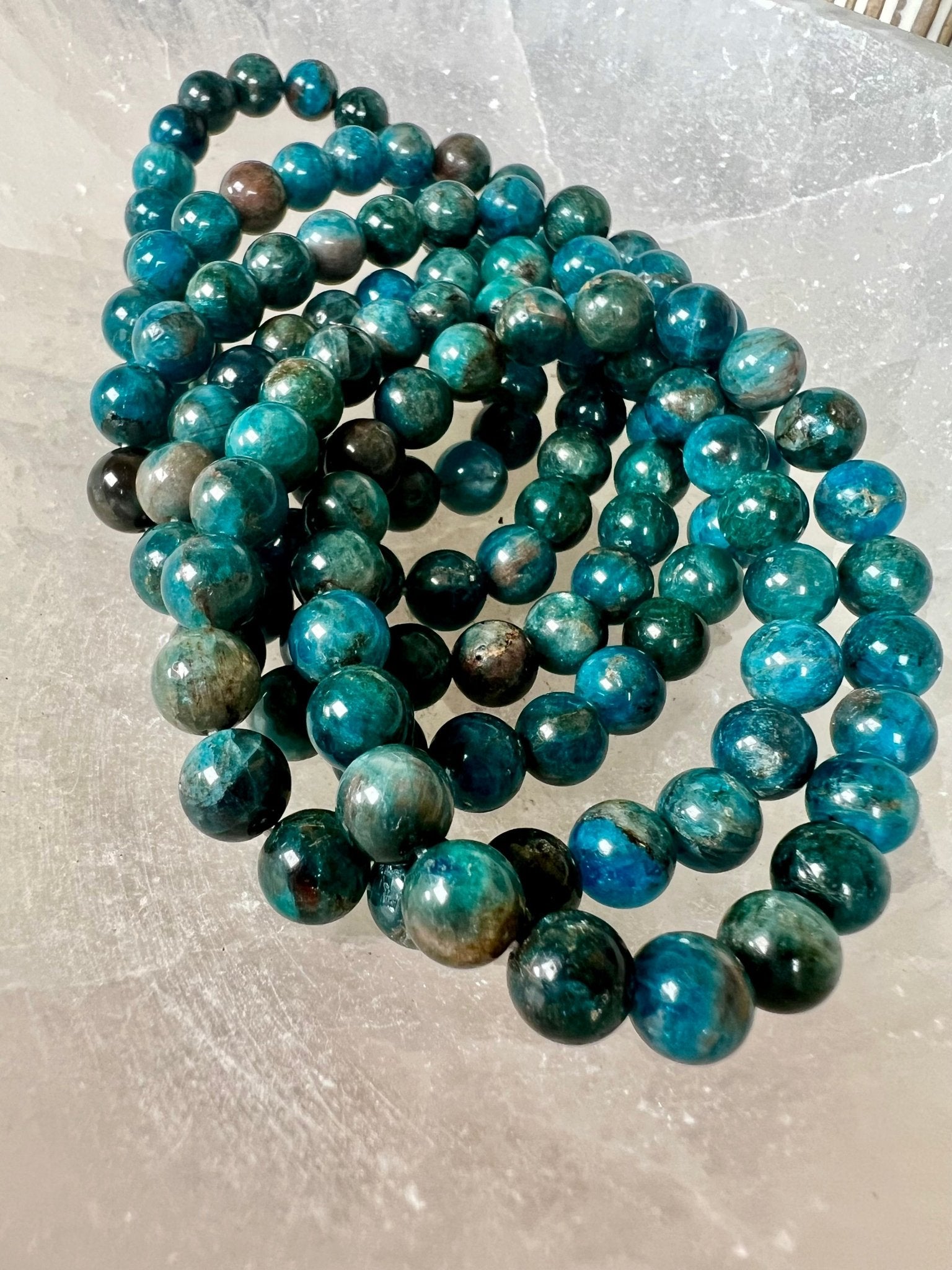 Blue Apatite Bracelet - Purple Door Alchemy