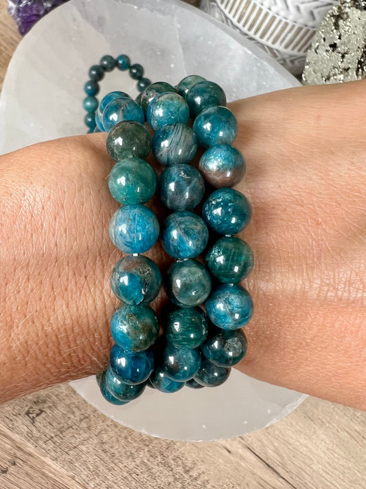 Blue Apatite Bracelet - Purple Door Alchemy
