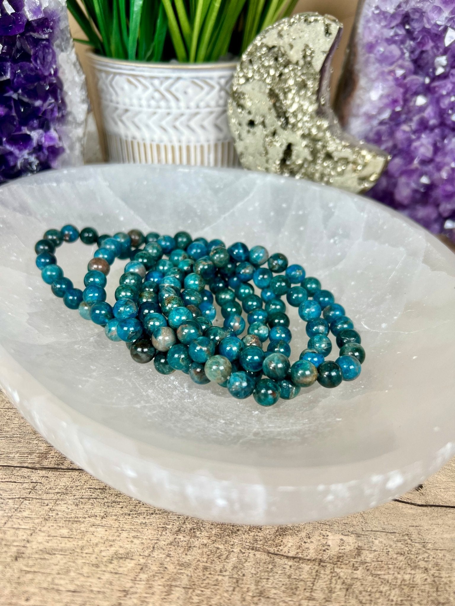 Blue Apatite Bracelet - Purple Door Alchemy