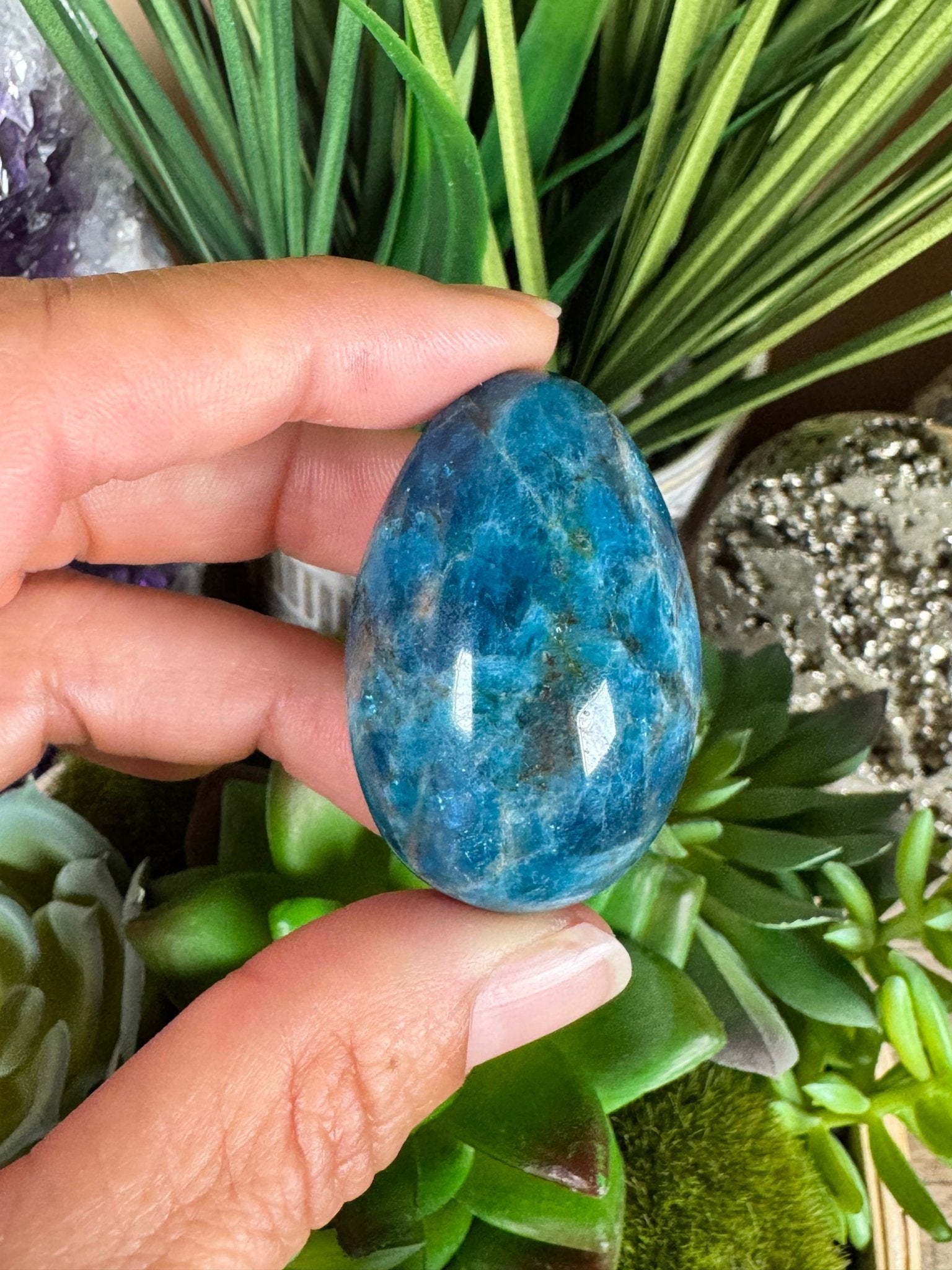 Blue Apatite Eggs - Purple Door Alchemy