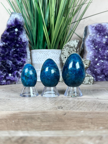 Blue Apatite Eggs - Purple Door Alchemy