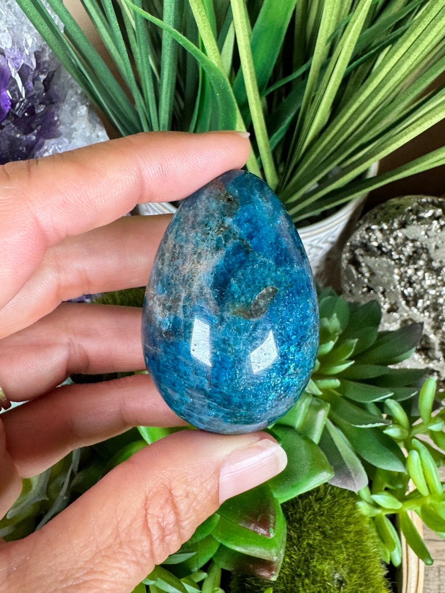 Blue Apatite Eggs - Purple Door Alchemy