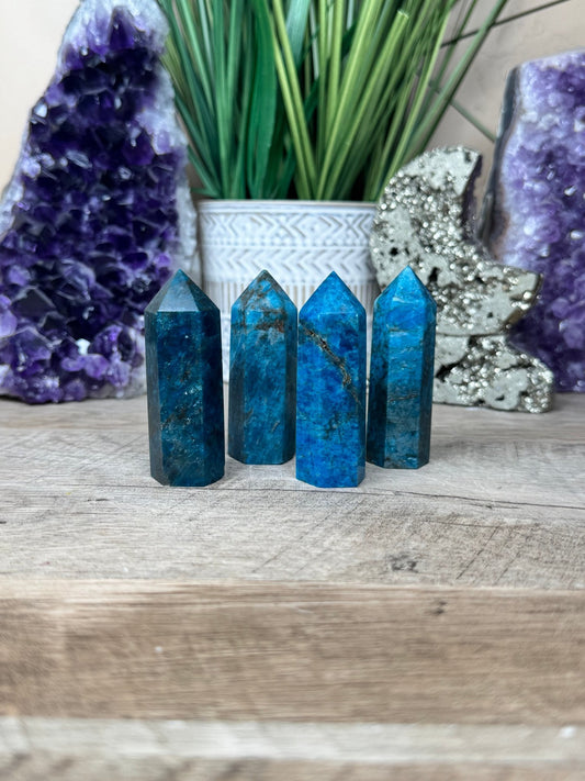 Blue Apatite Point - Purple Door Alchemy