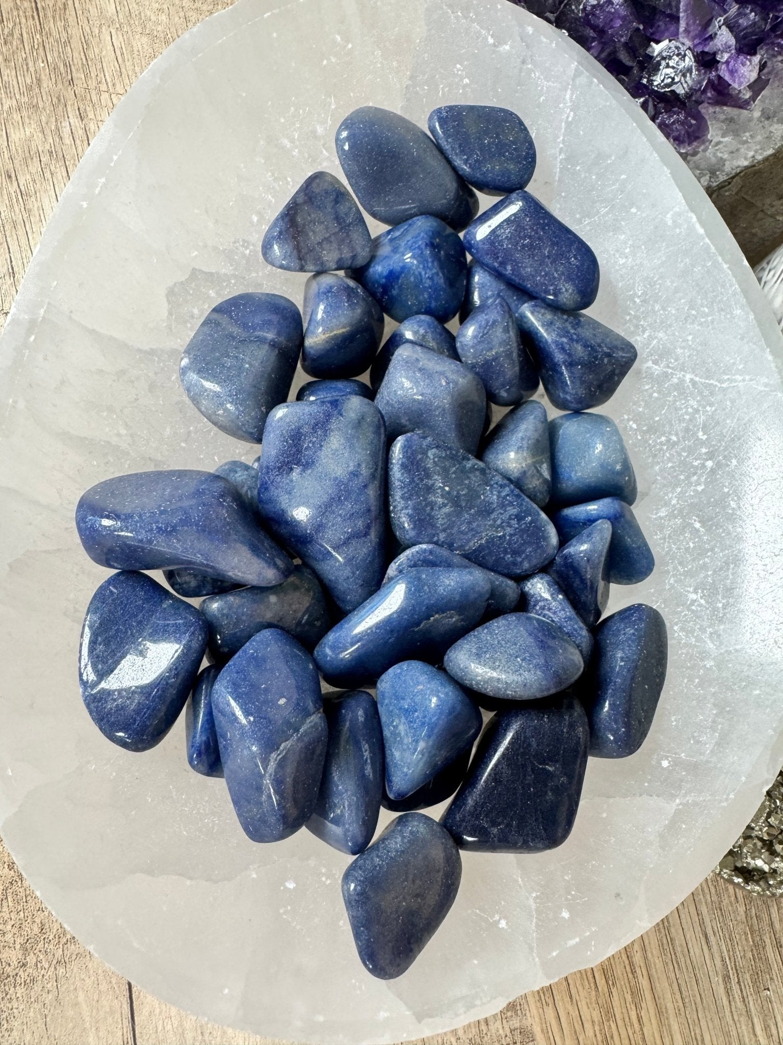 Blue Aventurine Tumble - Purple Door Alchemy