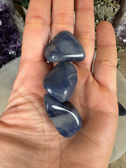 Blue Aventurine Tumble - Purple Door Alchemy