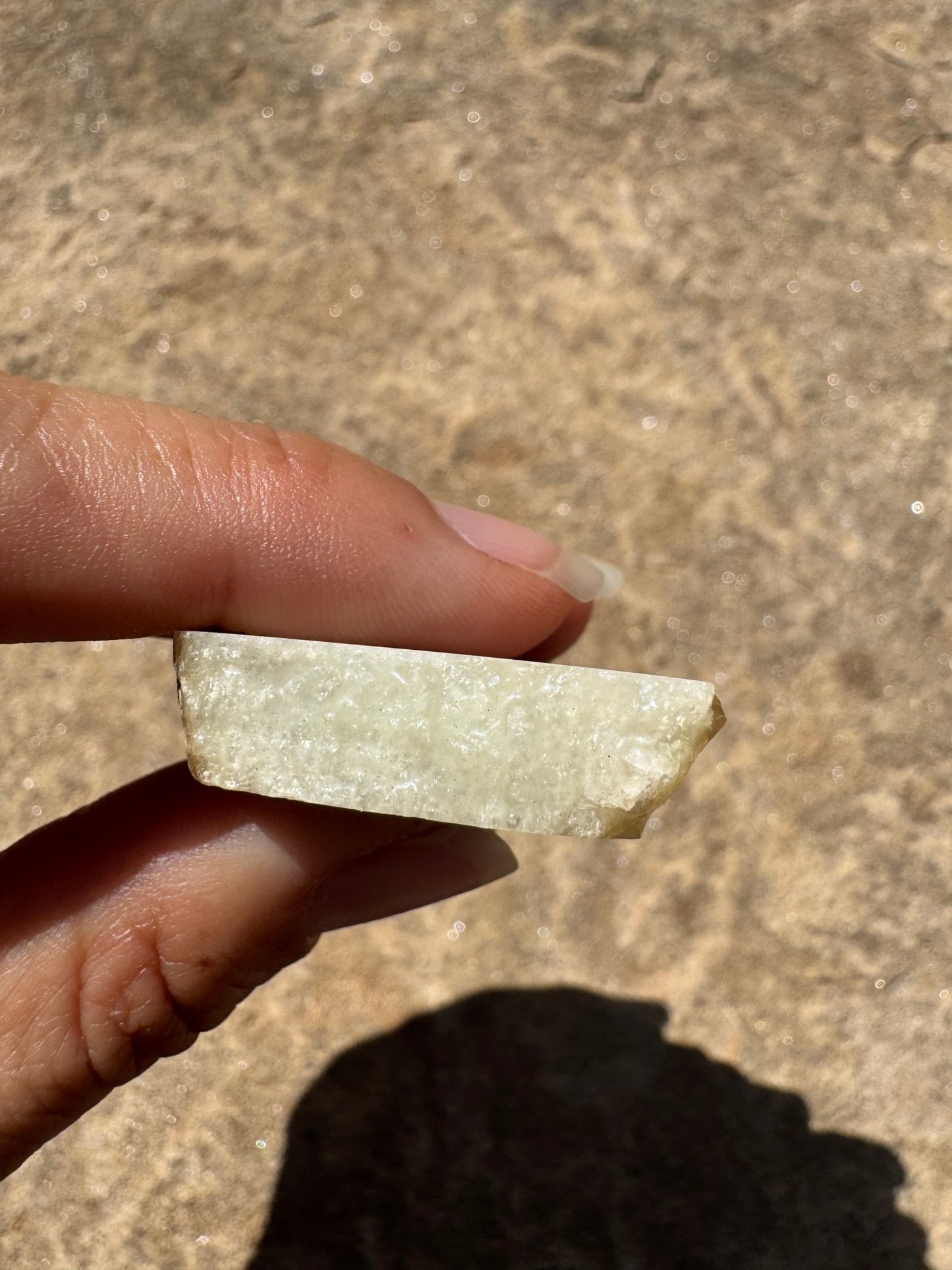 Blue Flash Moonstone Polished Slab 33g - Purple Door Alchemy