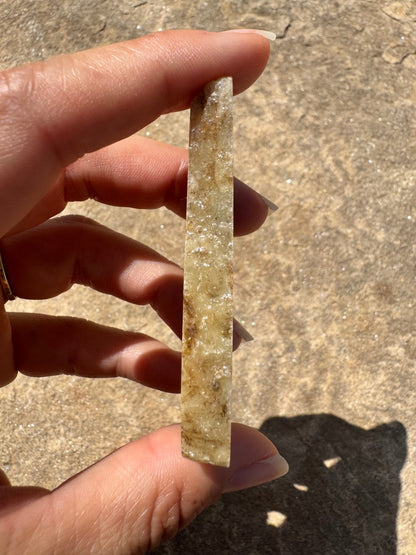 Blue Flash Moonstone Polished Slab 33g - Purple Door Alchemy