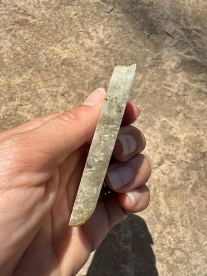 Blue Flash Moonstone Polished Slab 64g - Purple Door Alchemy