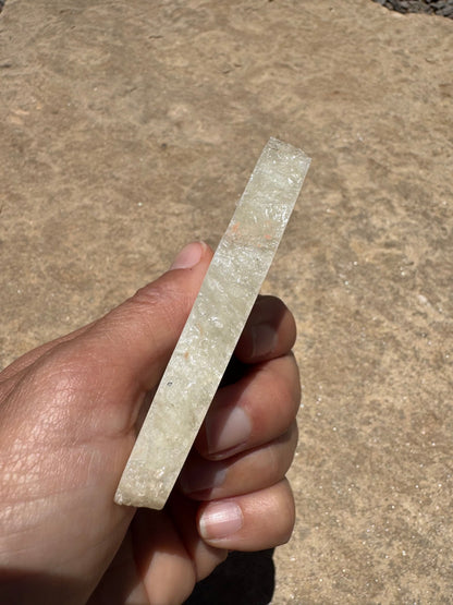 Blue Flash Moonstone Polished Slab 70g - Purple Door Alchemy