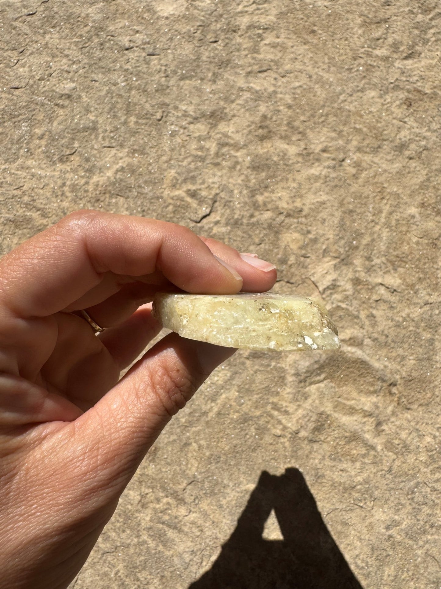 Blue Flash Moonstone Polished Slab 91g - Purple Door Alchemy