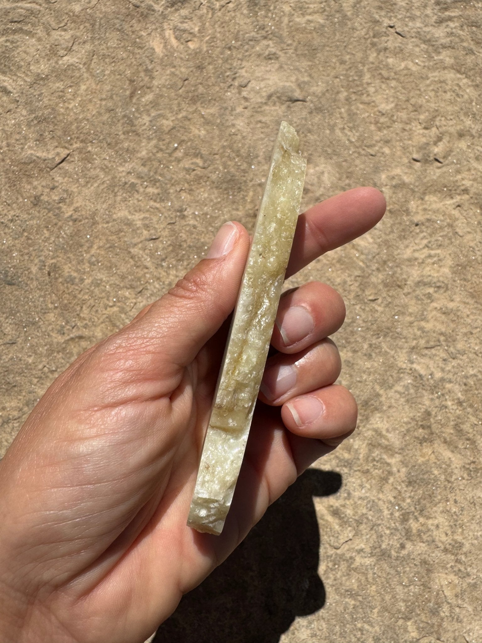 Blue Flash Moonstone Polished Slab 96g - Purple Door Alchemy
