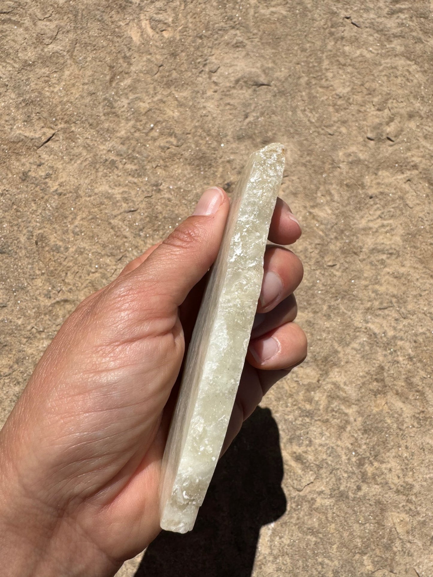 Blue Flash Moonstone Polished Slab 96g - Purple Door Alchemy