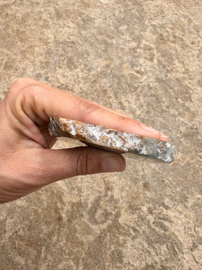 Blue Onyx Calcite Slab 155g - Purple Door Alchemy