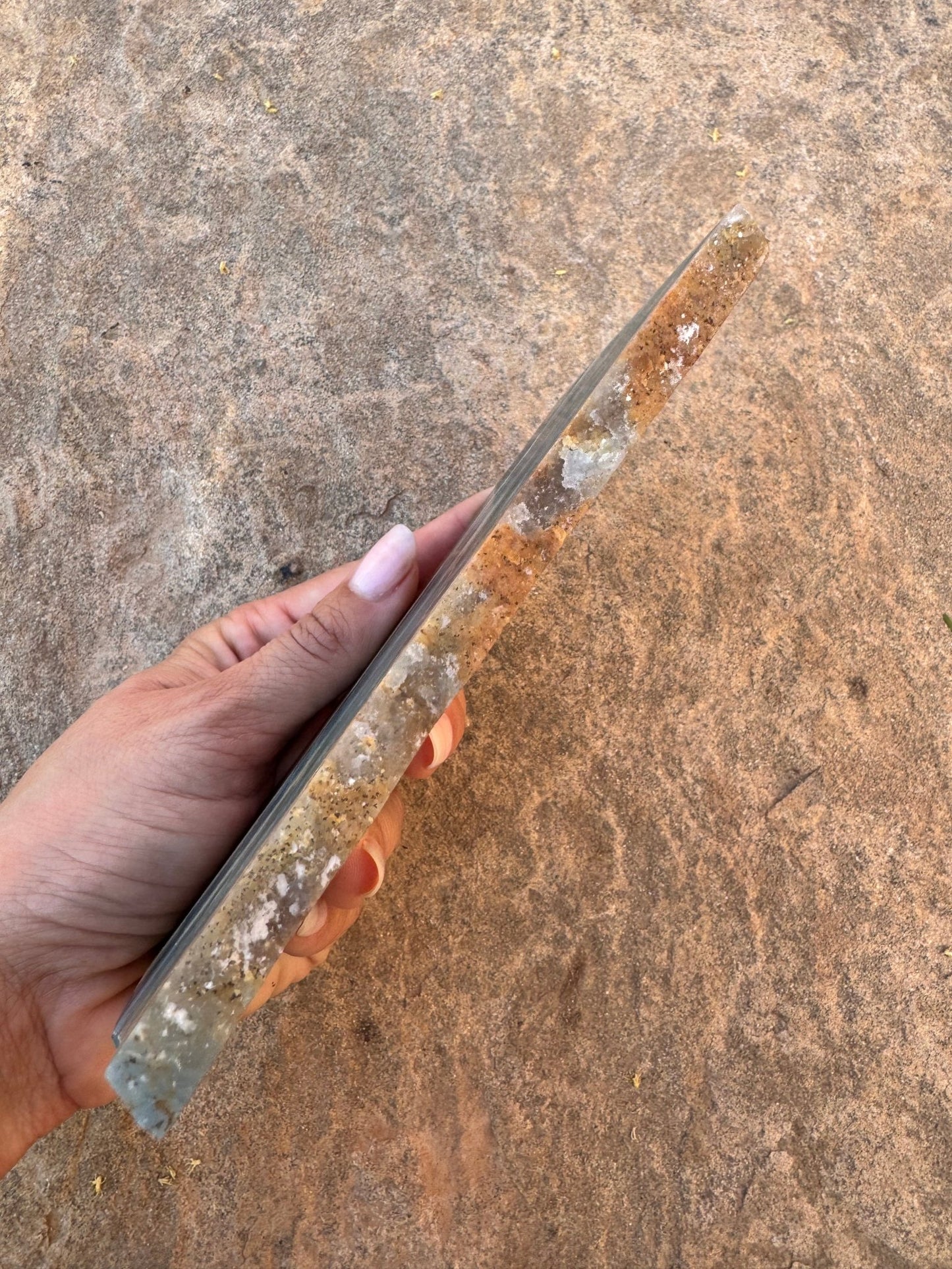 Blue Onyx Calcite Slab 309g - Purple Door Alchemy