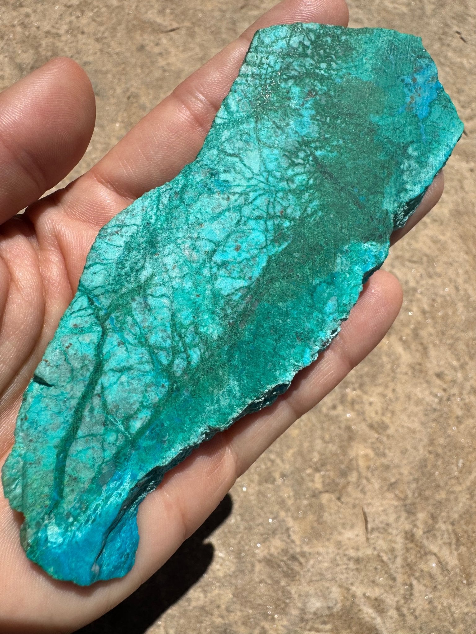 Blue River Chrysocolla Slab 105g - Purple Door Alchemy