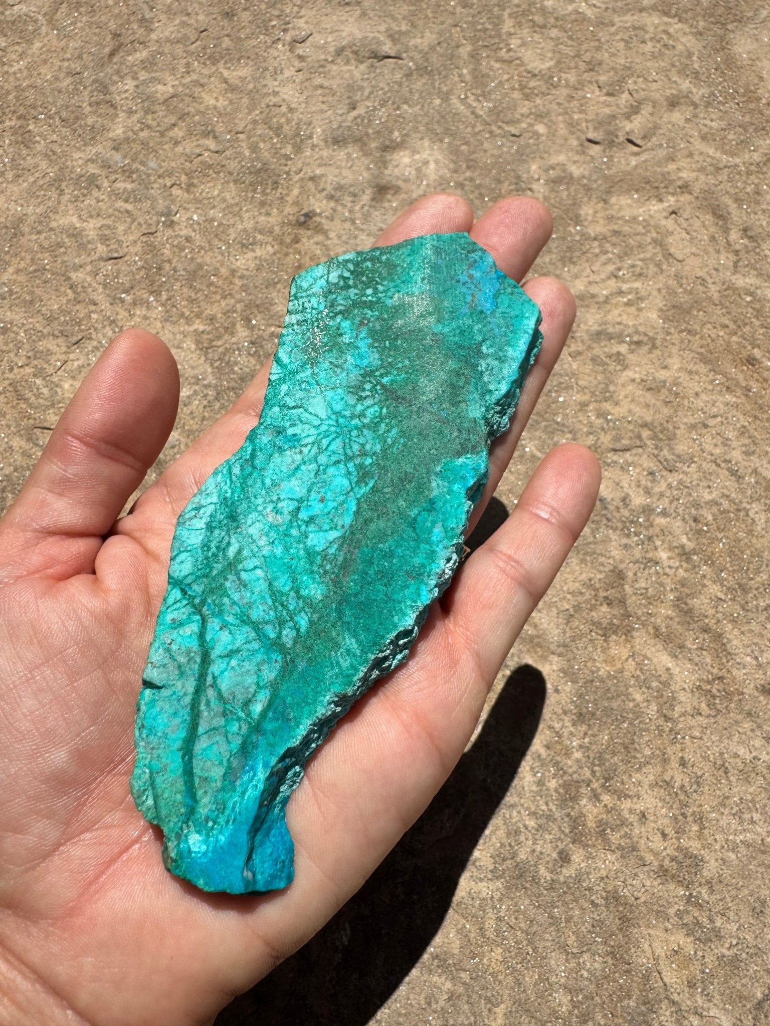 Blue River Chrysocolla Slab 105g - Purple Door Alchemy