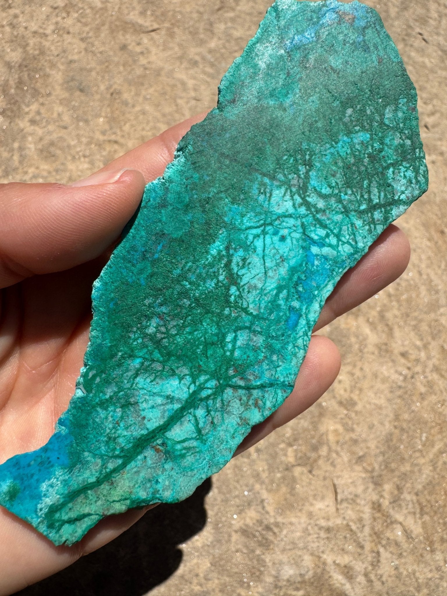 Blue River Chrysocolla Slab 105g - Purple Door Alchemy