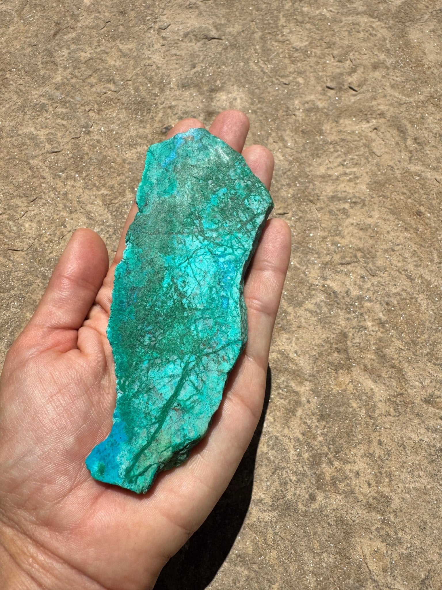 Blue River Chrysocolla Slab 105g - Purple Door Alchemy