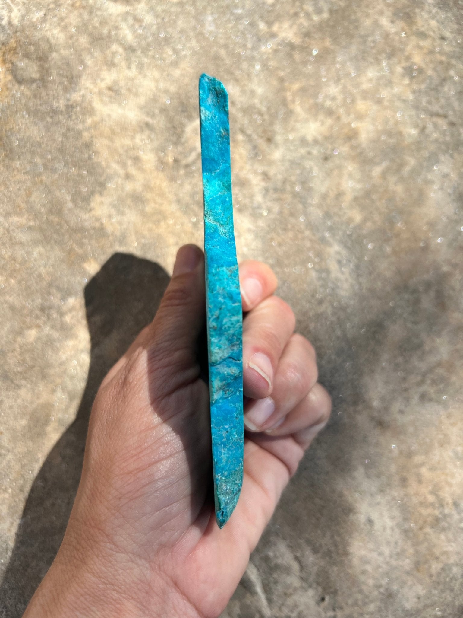 Blue River Chrysocolla Slab 138g - Purple Door Alchemy