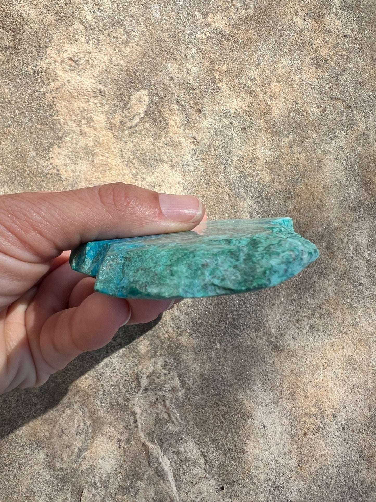 Blue River Chrysocolla Slab 138g - Purple Door Alchemy