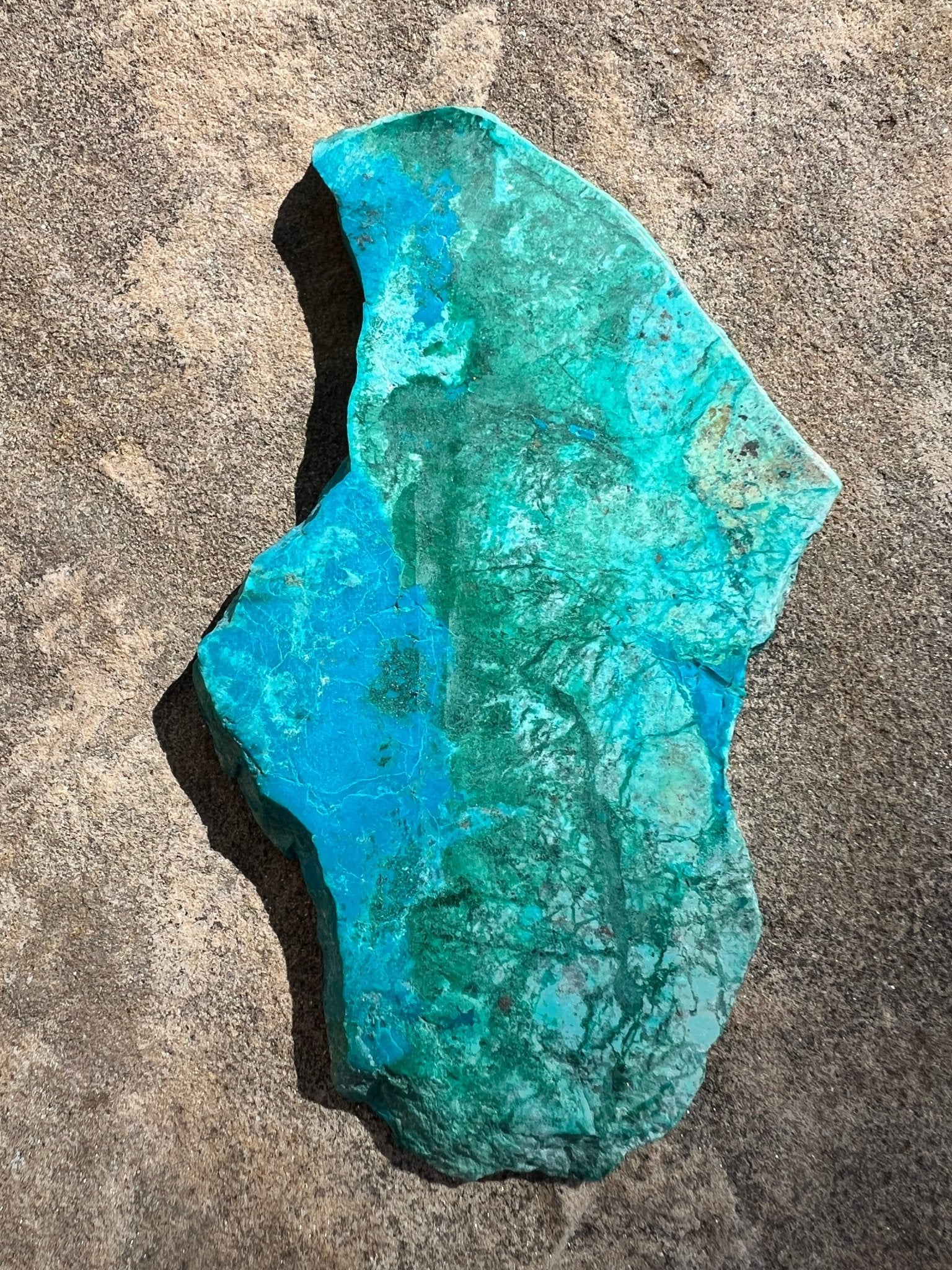 Blue River Chrysocolla Slab 138g - Purple Door Alchemy