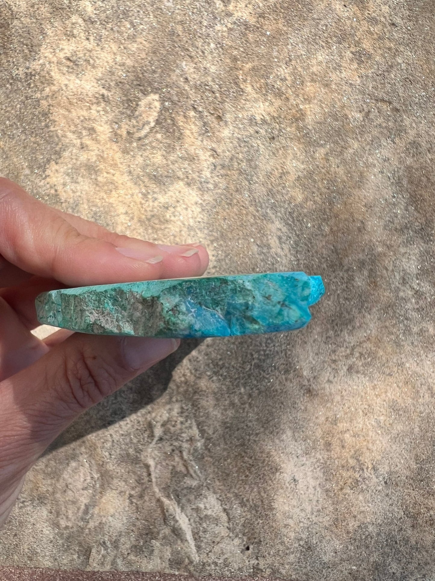 Blue River Chrysocolla Slab 138g - Purple Door Alchemy