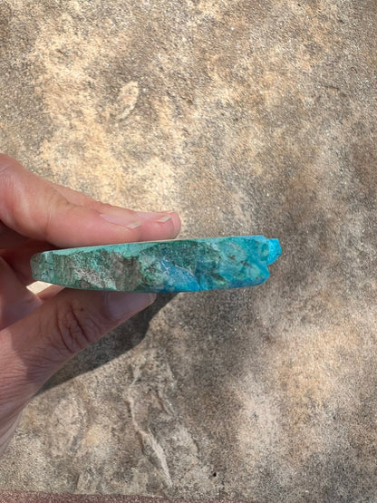 Blue River Chrysocolla Slab 138g - Purple Door Alchemy