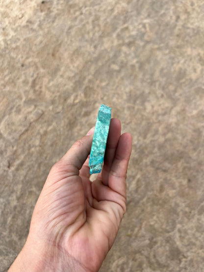 Blue River Chrysocolla Slab 142g - Purple Door Alchemy