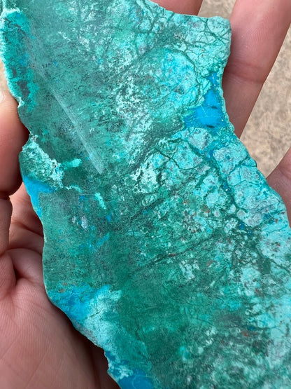 Blue River Chrysocolla Slab 142g - Purple Door Alchemy
