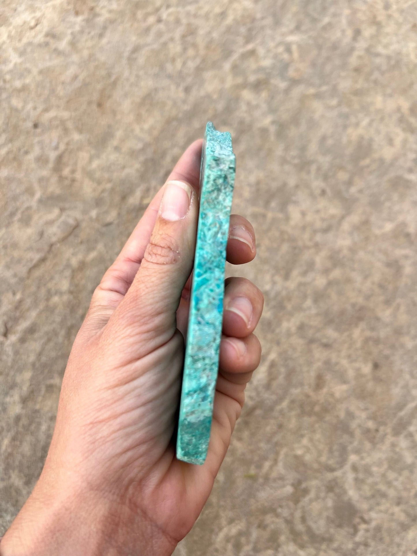 Blue River Chrysocolla Slab 142g - Purple Door Alchemy