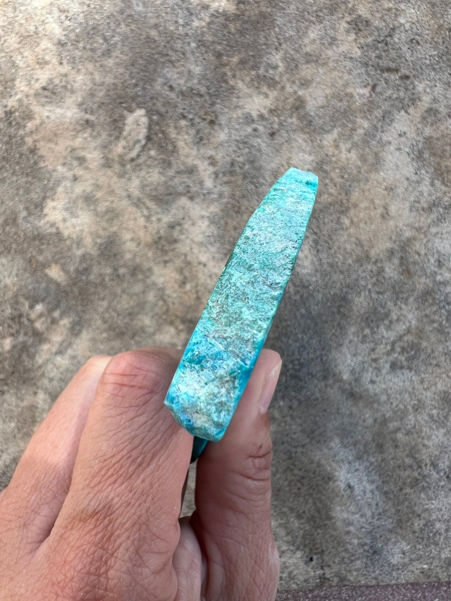 Blue River Chrysocolla Slab 144g - Purple Door Alchemy