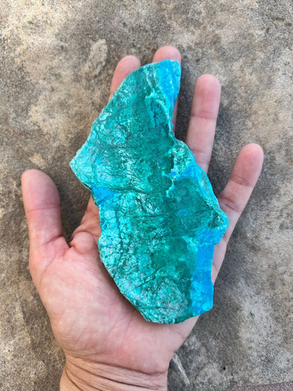 Blue River Chrysocolla Slab 144g - Purple Door Alchemy