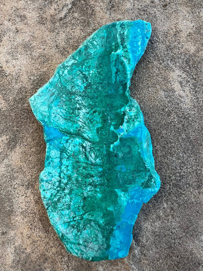 Blue River Chrysocolla Slab 144g - Purple Door Alchemy