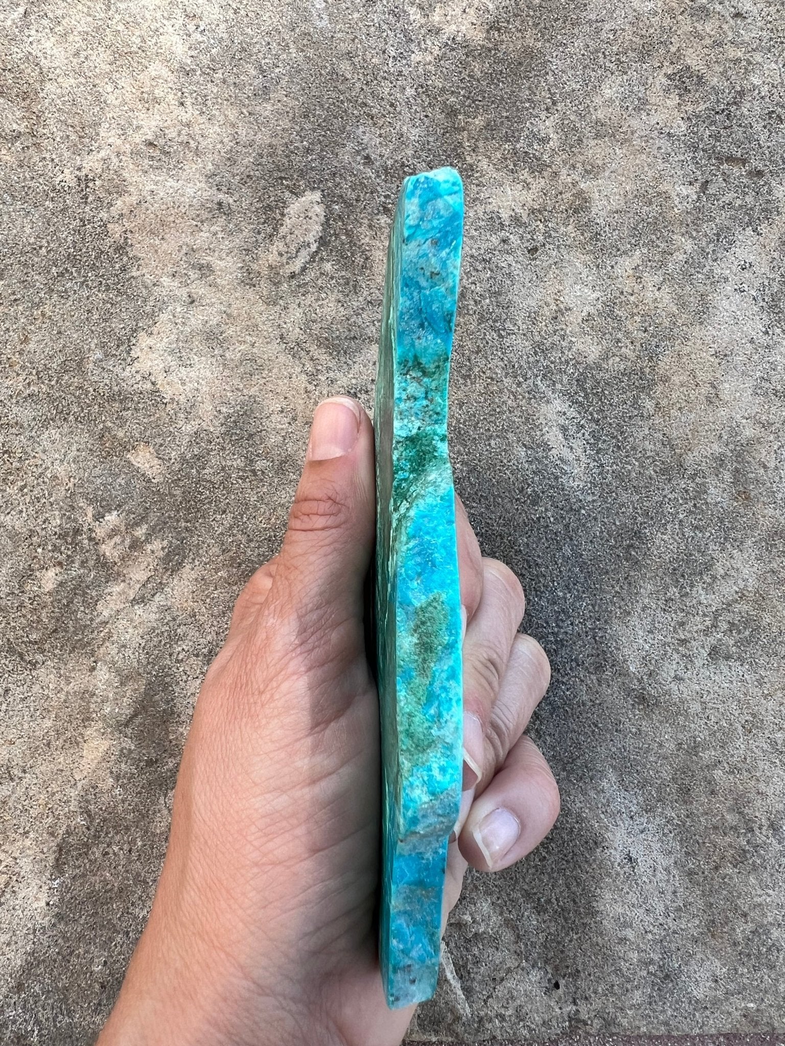 Blue River Chrysocolla Slab 144g - Purple Door Alchemy