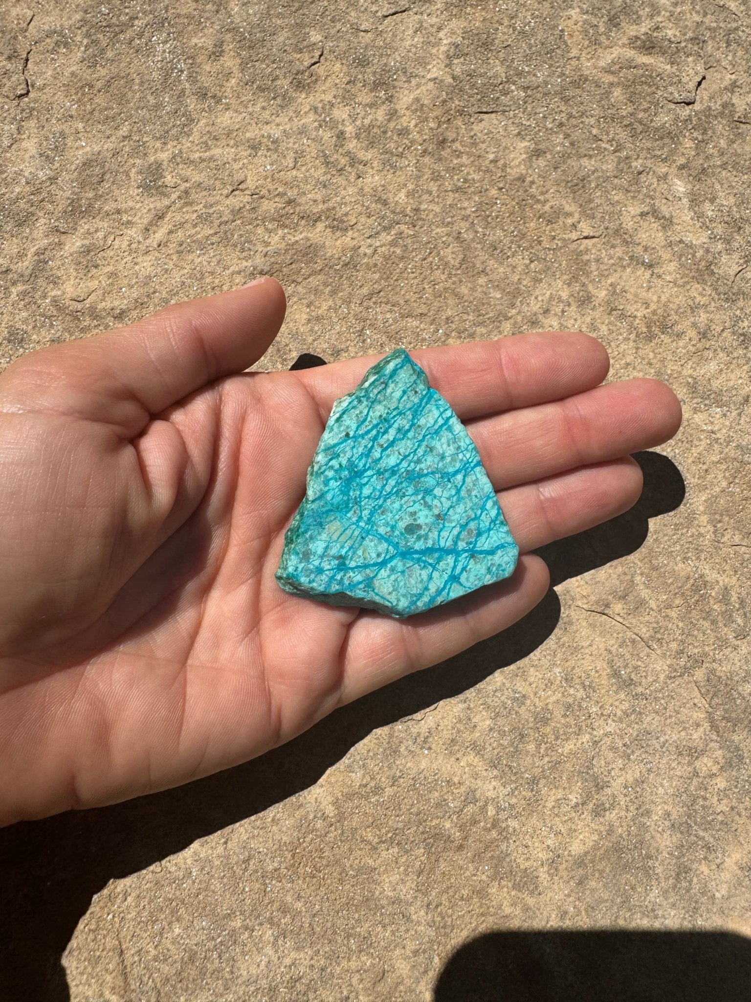 Blue River Chrysocolla Slab 28g - Purple Door Alchemy