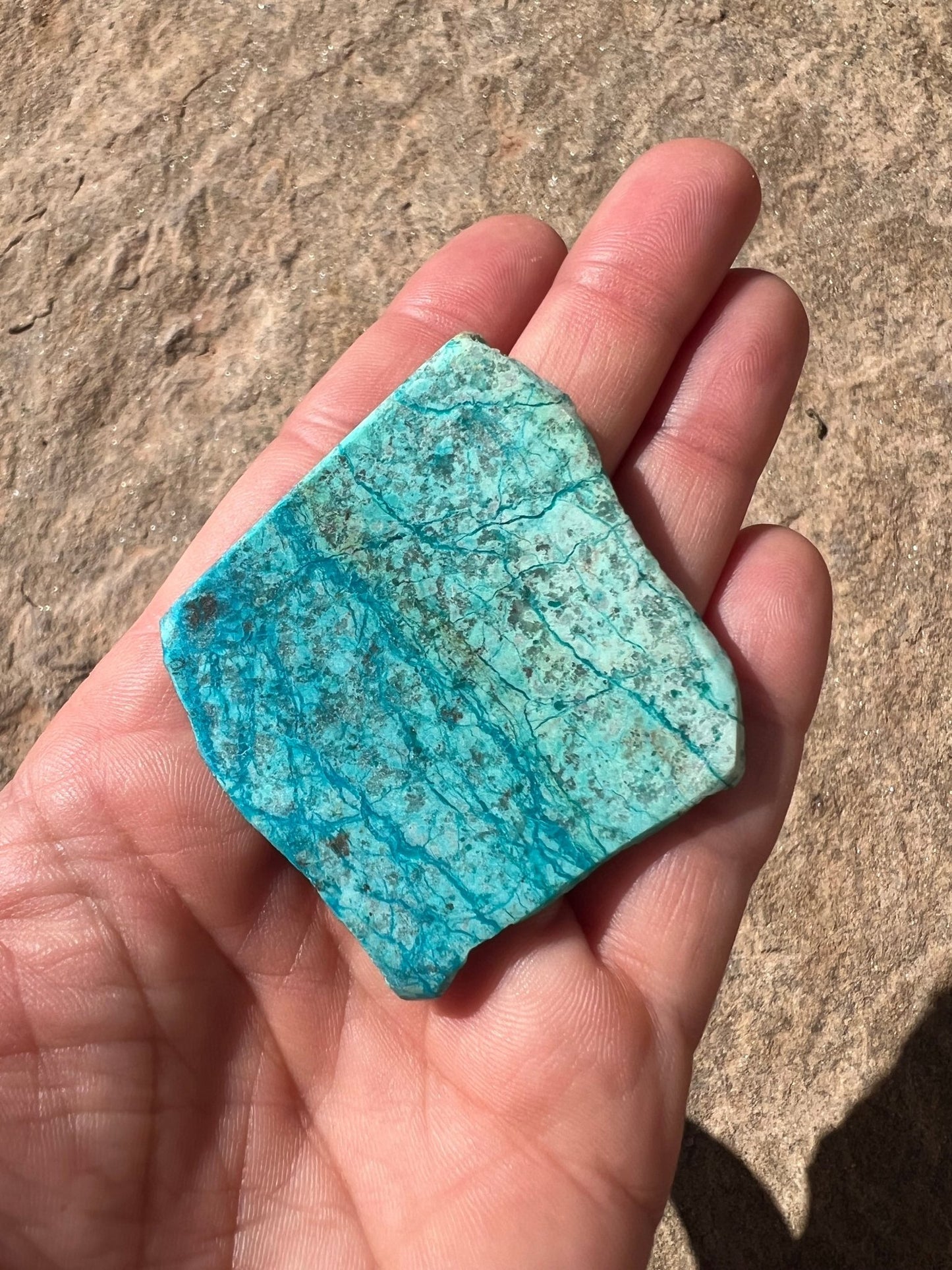 Blue River Chrysocolla Slab 28g - Purple Door Alchemy