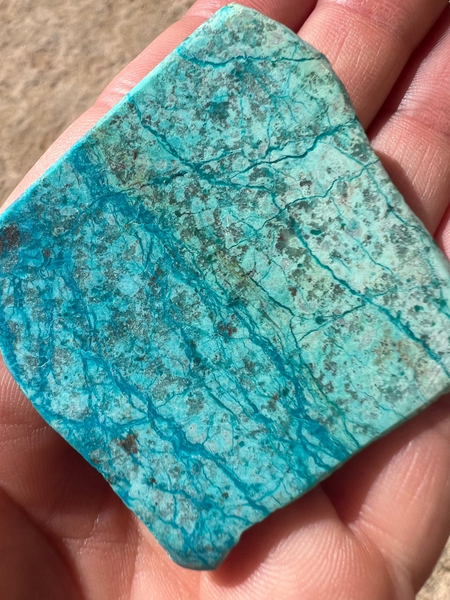 Blue River Chrysocolla Slab 28g - Purple Door Alchemy