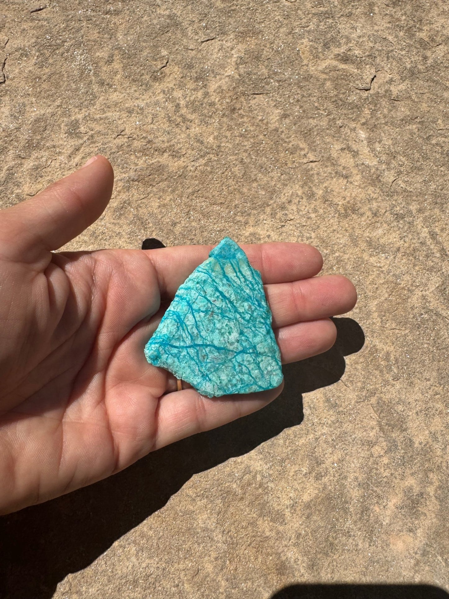 Blue River Chrysocolla Slab 28g - Purple Door Alchemy