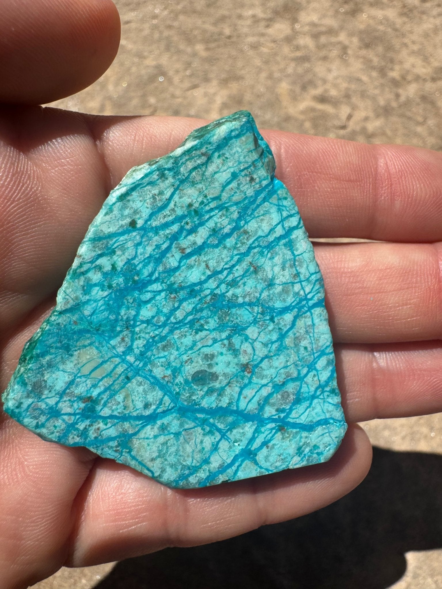 Blue River Chrysocolla Slab 28g - Purple Door Alchemy