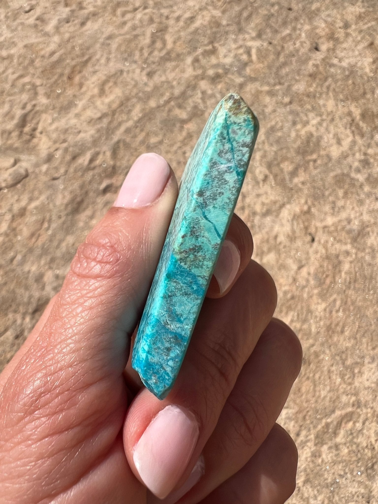 Blue River Chrysocolla Slab 28g - Purple Door Alchemy