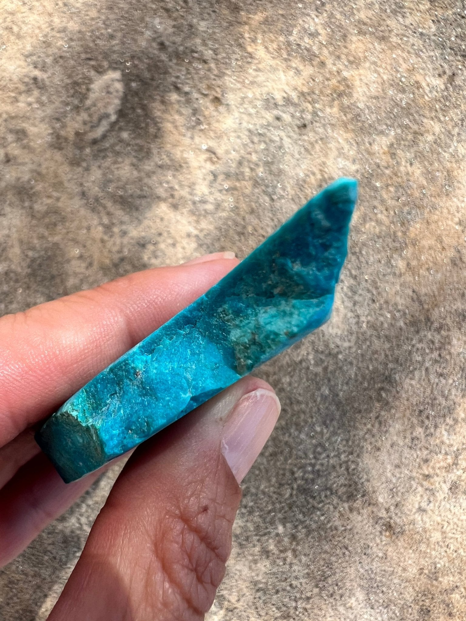Blue River Chrysocolla Slab 34g - Purple Door Alchemy