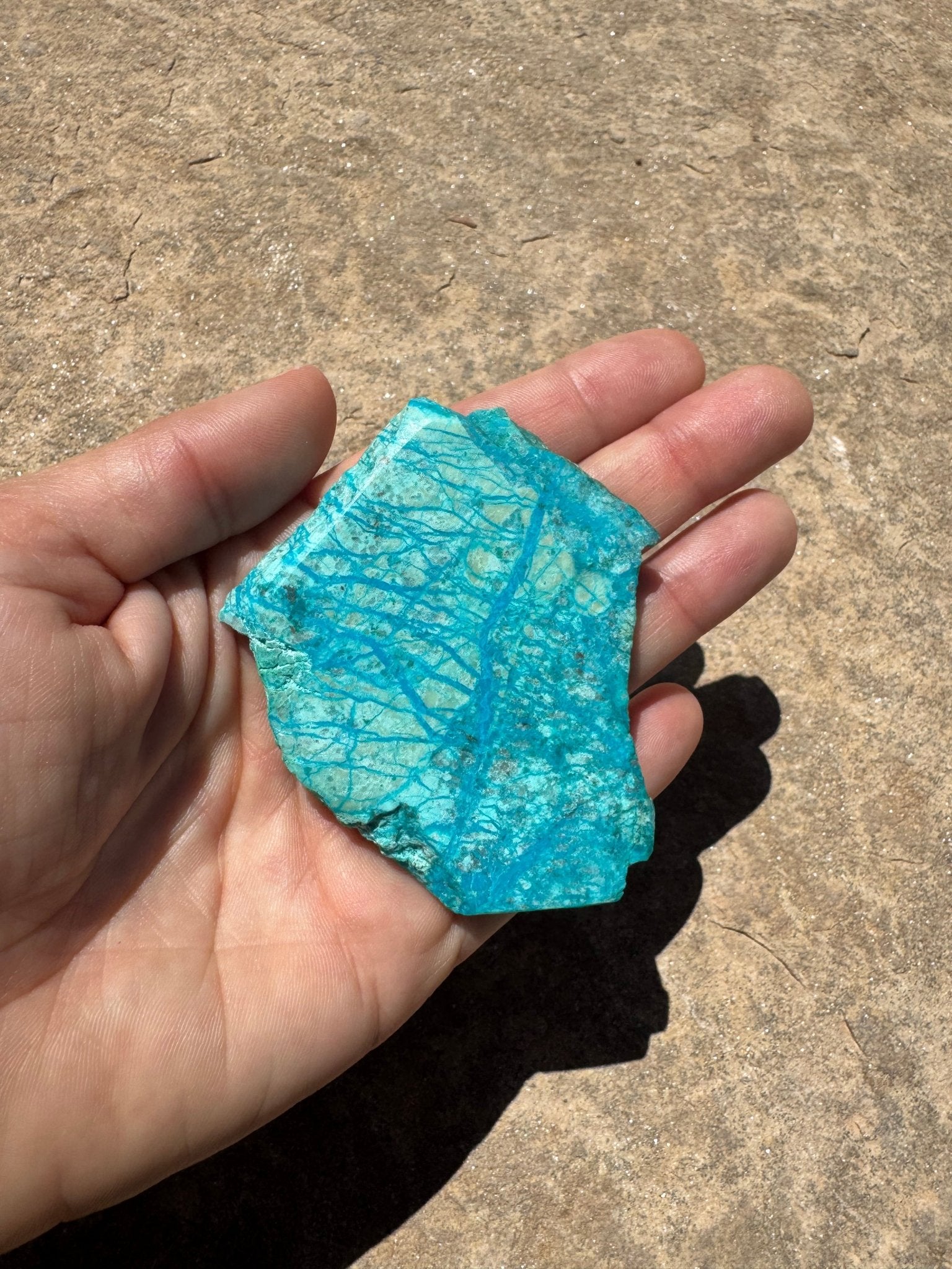 Blue River Chrysocolla Slab 49g - Purple Door Alchemy
