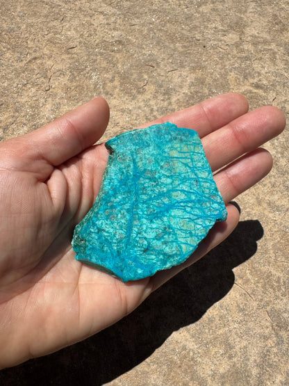 Blue River Chrysocolla Slab 49g - Purple Door Alchemy