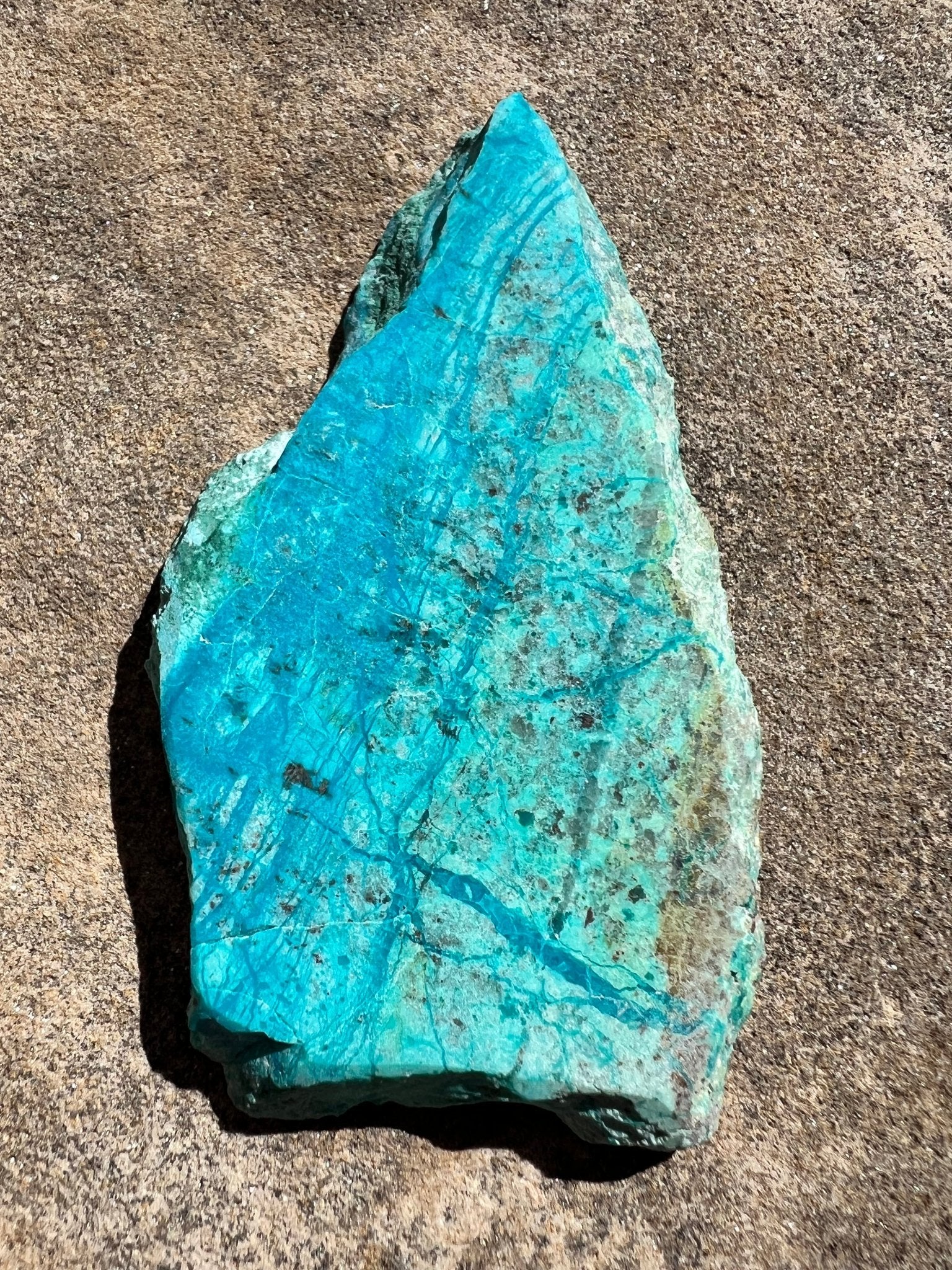 Blue River Chrysocolla Slab 52g - Purple Door Alchemy