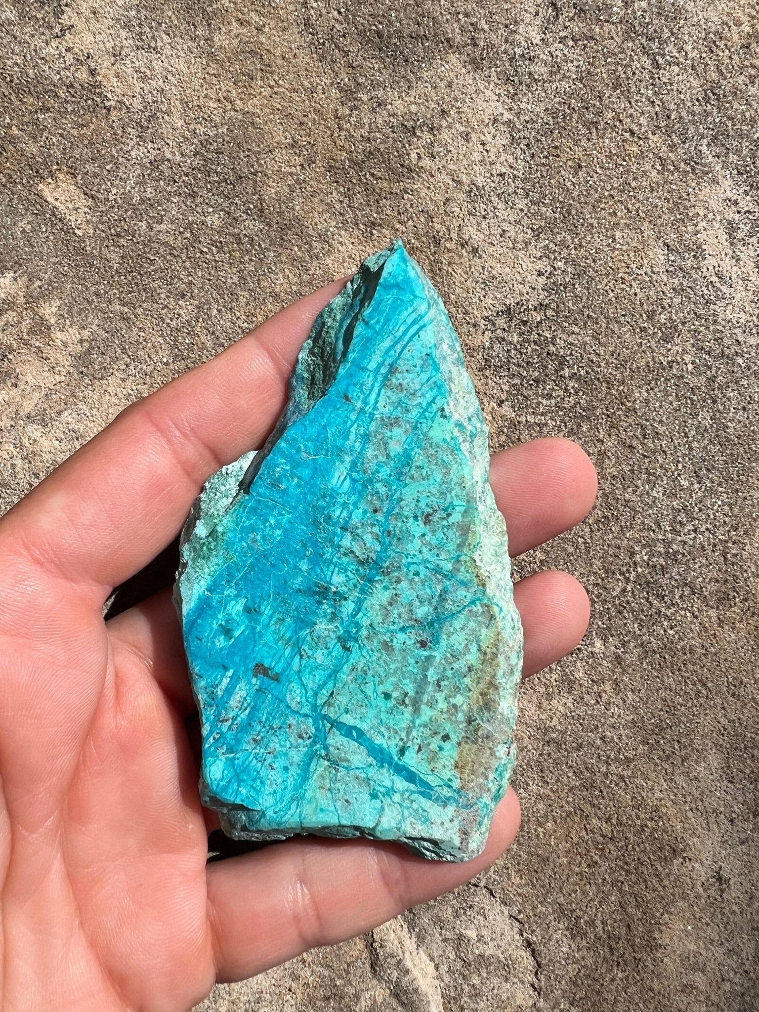 Blue River Chrysocolla Slab 52g - Purple Door Alchemy