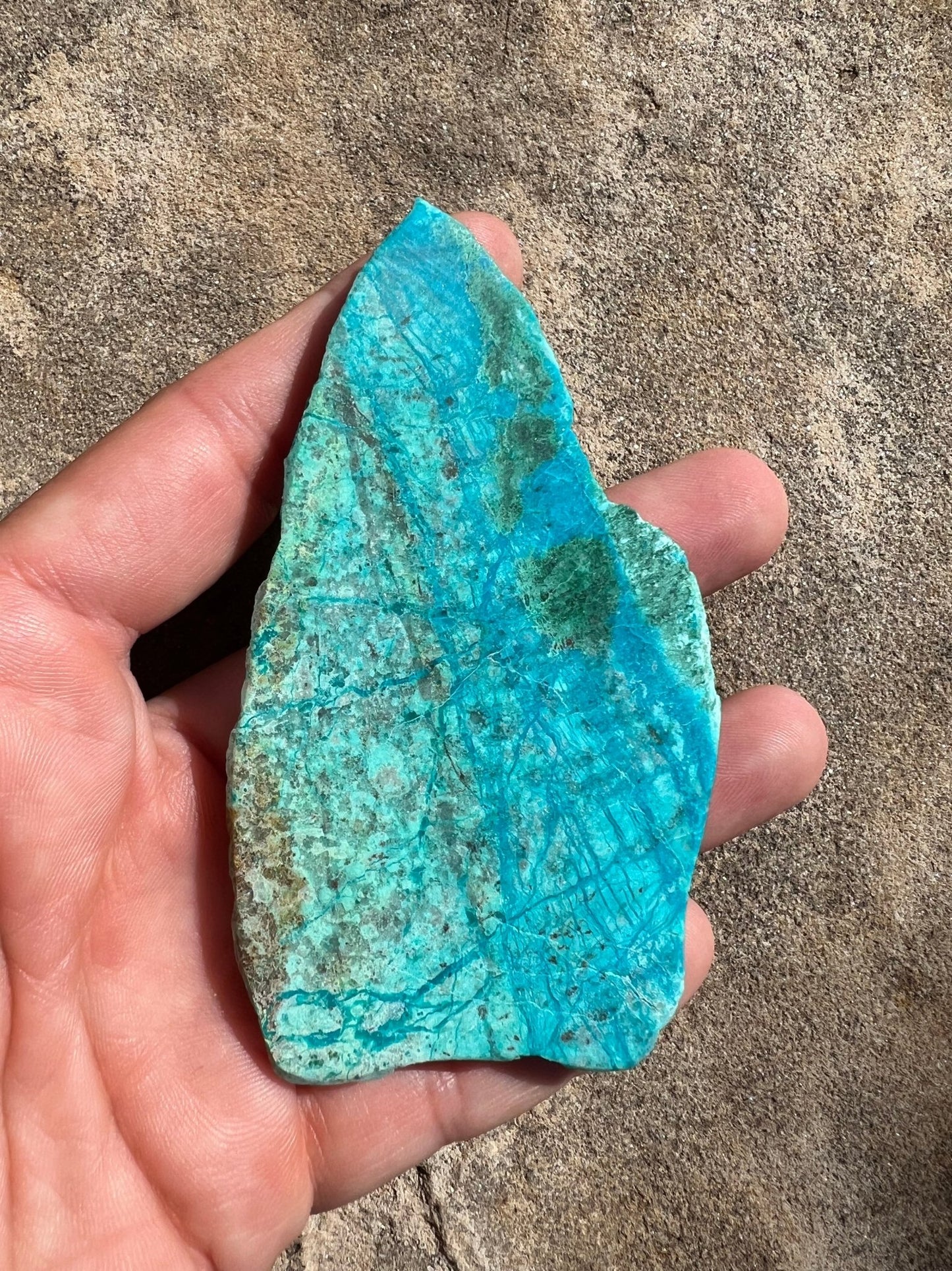 Blue River Chrysocolla Slab 52g - Purple Door Alchemy