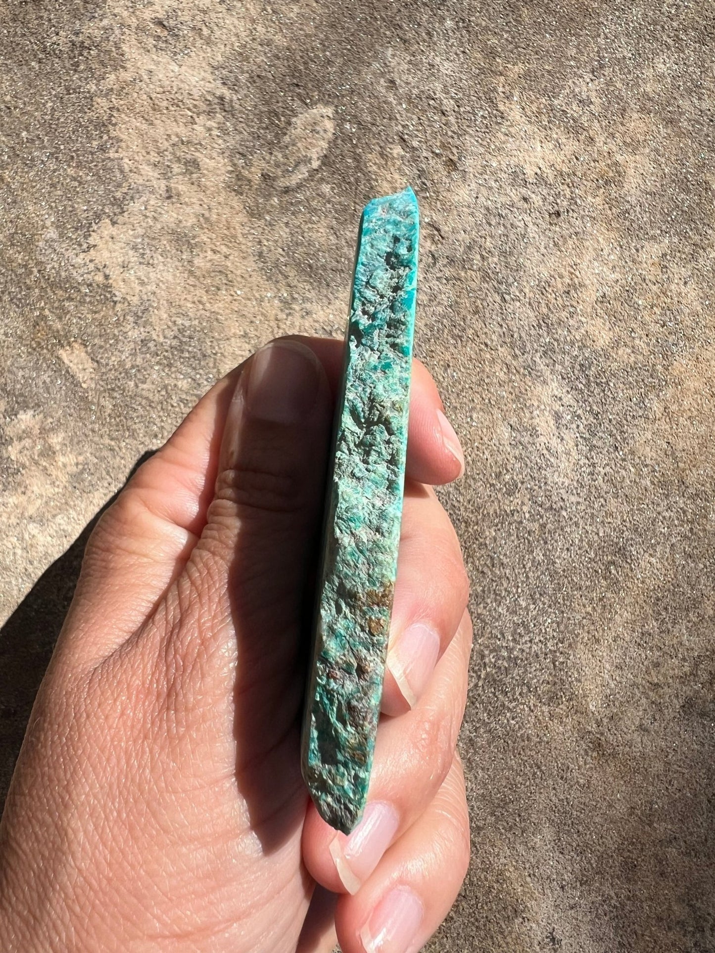 Blue River Chrysocolla Slab 52g - Purple Door Alchemy