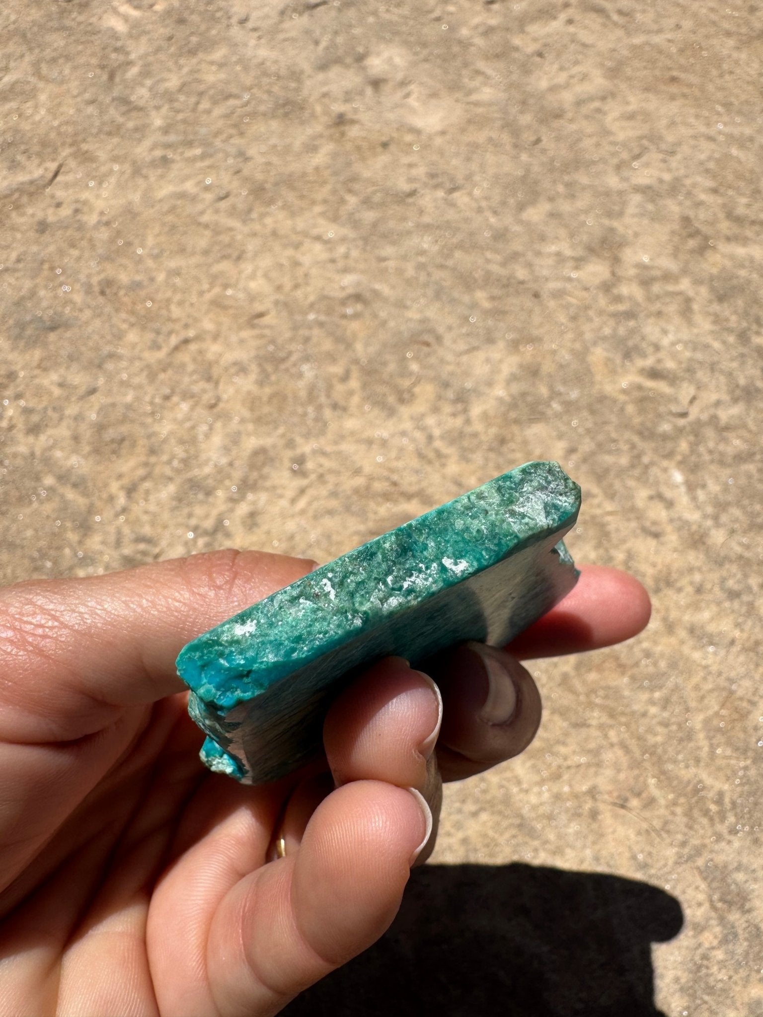 Blue River Chrysocolla Slab 54g - Purple Door Alchemy