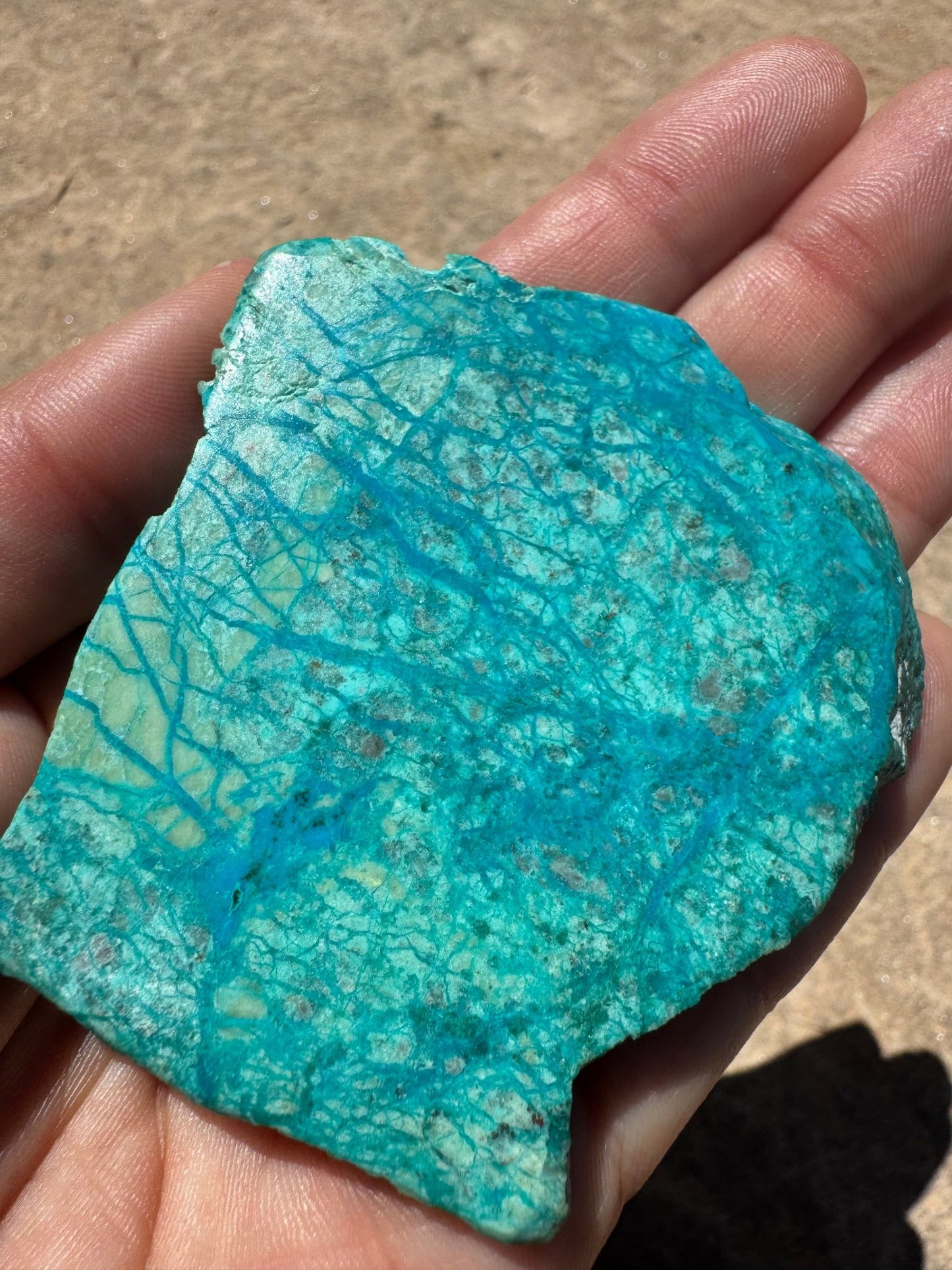 Blue River Chrysocolla Slab 54g - Purple Door Alchemy